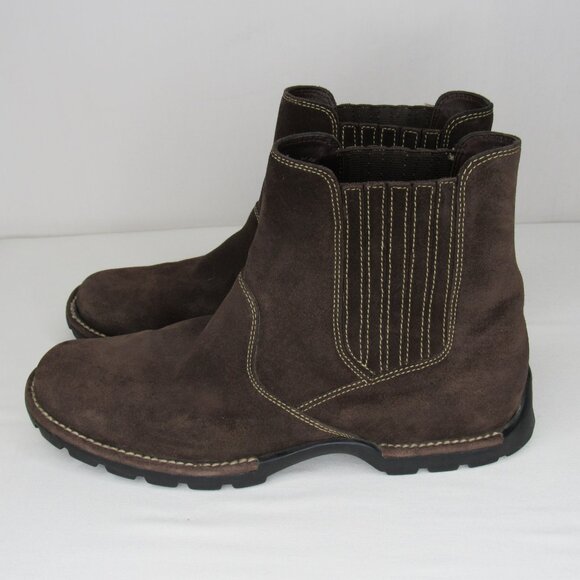 Cole Haan Brown Suede Leather Water Proof Bootie Women's 7 - Picture 3 of 9